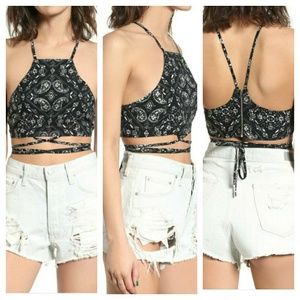 Lira Clothing Ravi Wrap Crop Top